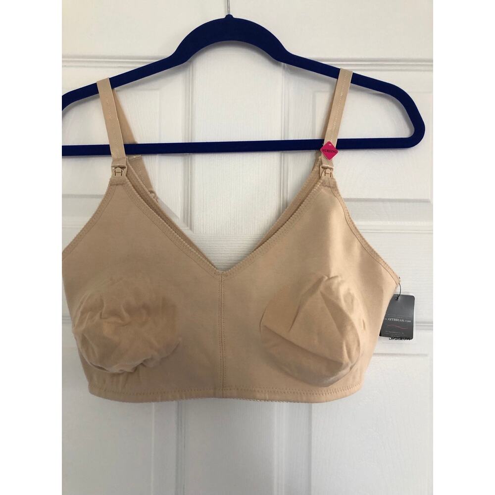 NWT Q-T Intimates wire free nursing bra size 42D